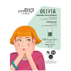 Olivia Maschera viso Peel-Off per Pelle Grassa con  Acido Ialuronico latte di spirulina